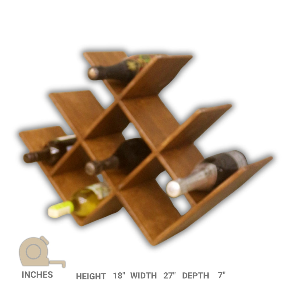 Wine Bottle Holder – Stylish and Durable Wine Storage Rack – Elegant Organizer for Wine Bottles and Bar Essentials