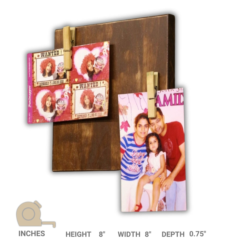 Photo Frame (Wooden Plank  Sqaure)