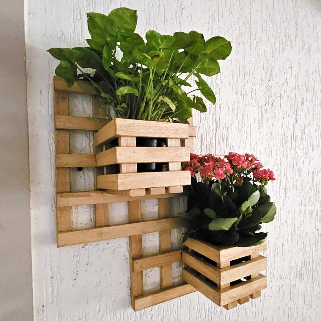 Wall Mounted Planter - Square Double