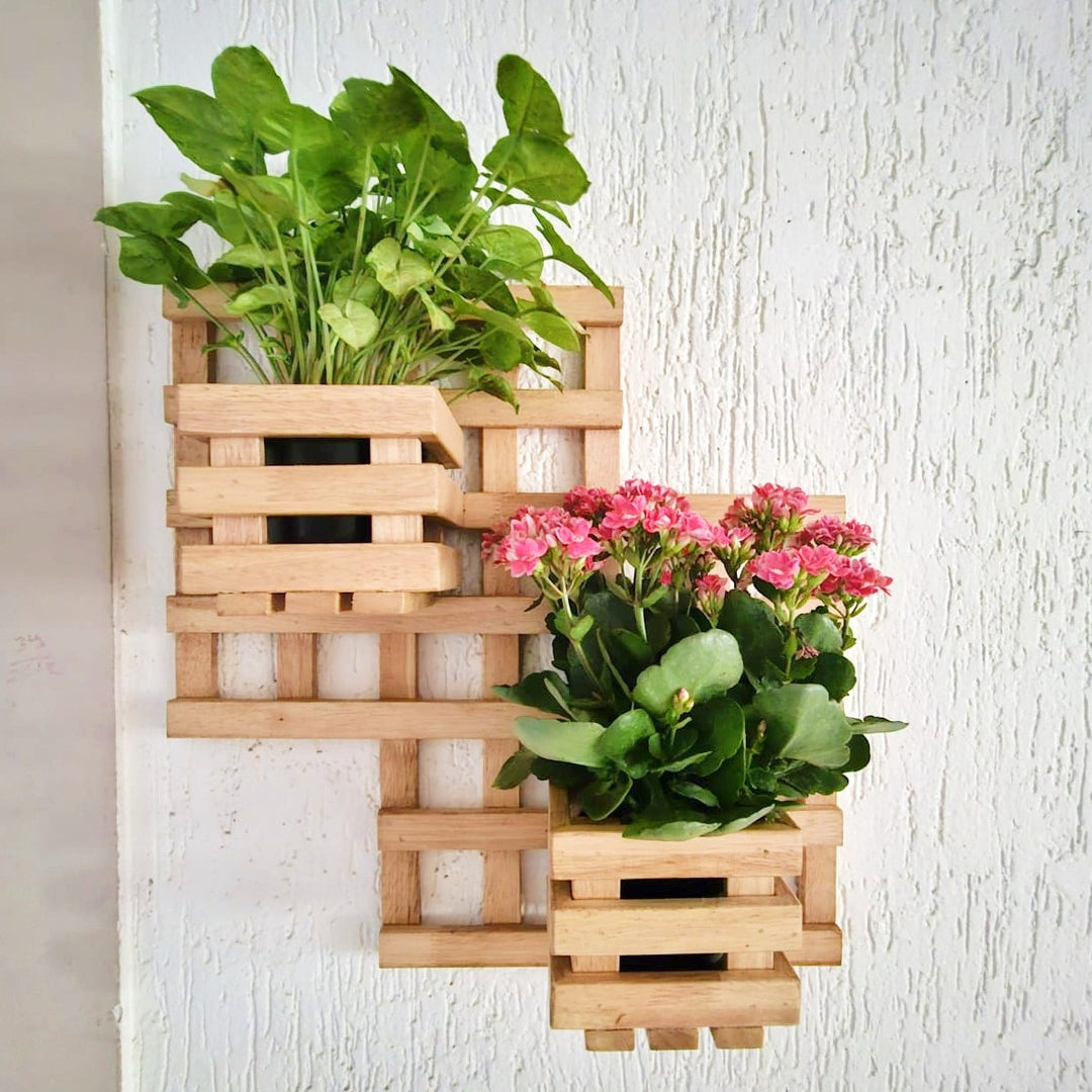 Wall Mounted Planter - Square Double