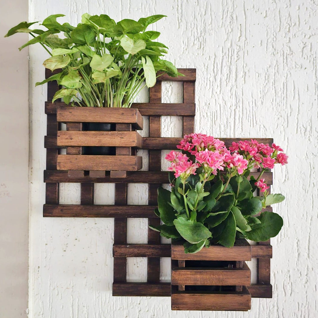 Wall Mounted Planter - Square Double