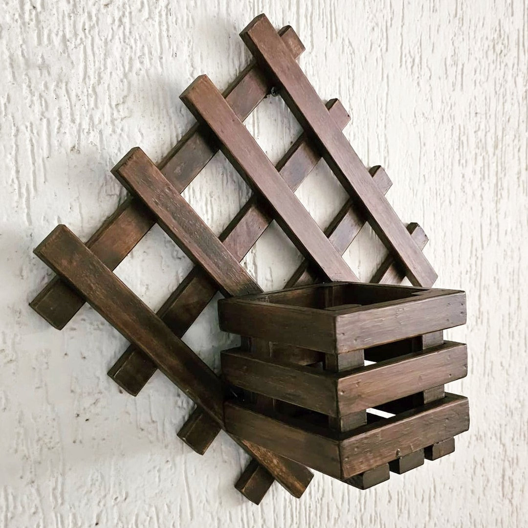 Wall Mounted Planter - Diamond Single