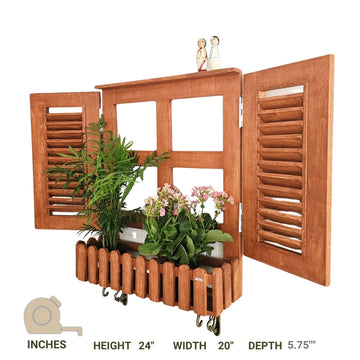 Faux Window-Planter Stand (Blinds)