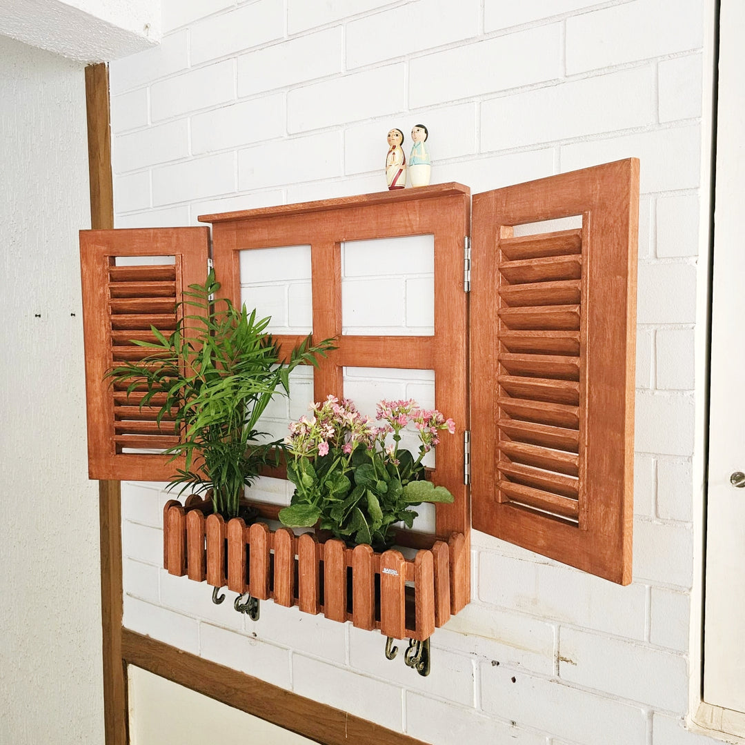 Faux Window-Planter Stand (Blinds)