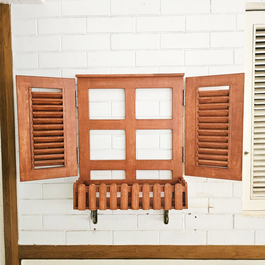 Faux Window-Planter Stand (Blinds)