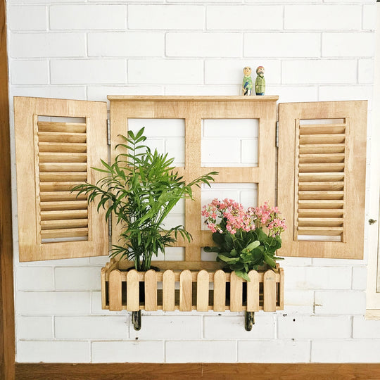 Faux Window-Planter Stand (Blinds)