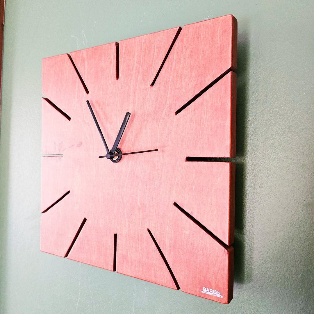 Wall Clock Square Plain