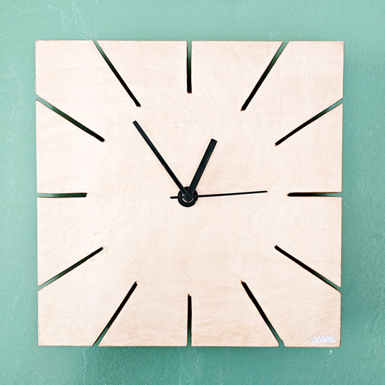 Wall Clock Square Plain