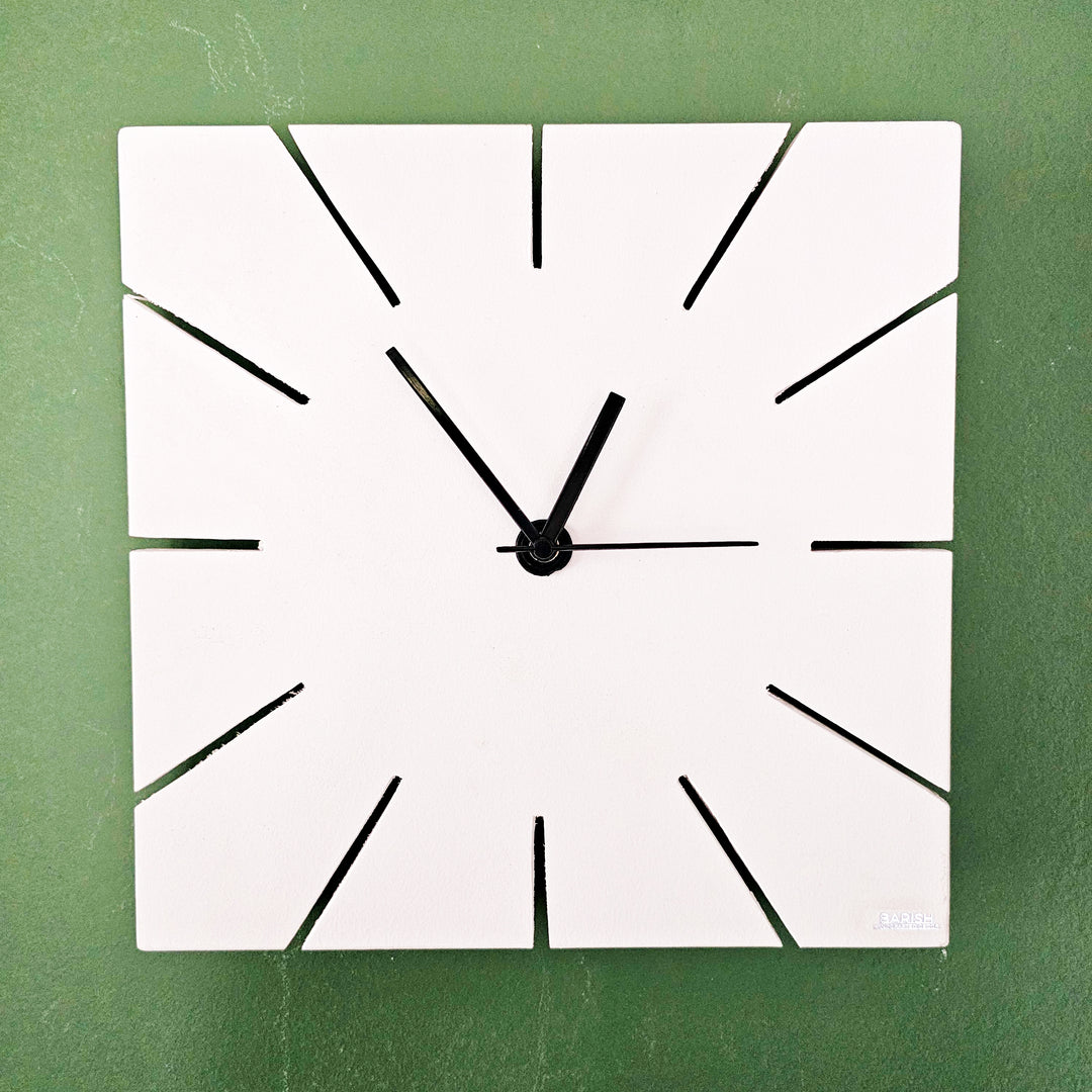 Wall Clock Square Plain