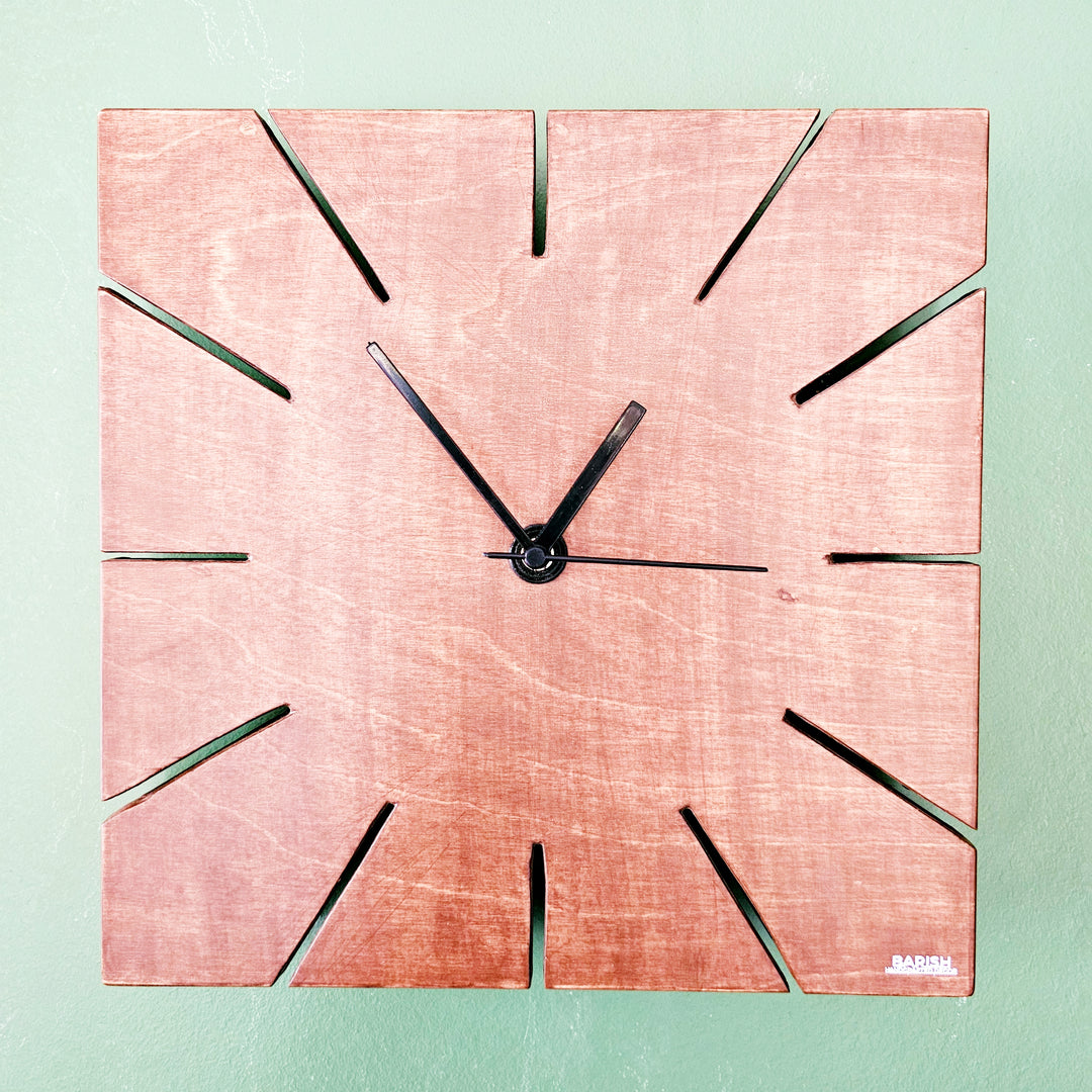 Wall Clock Square Plain