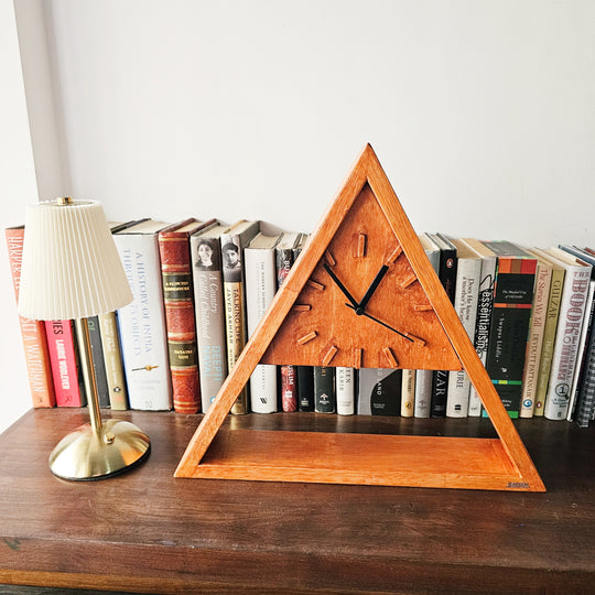 Wall Clock Triangle Stock