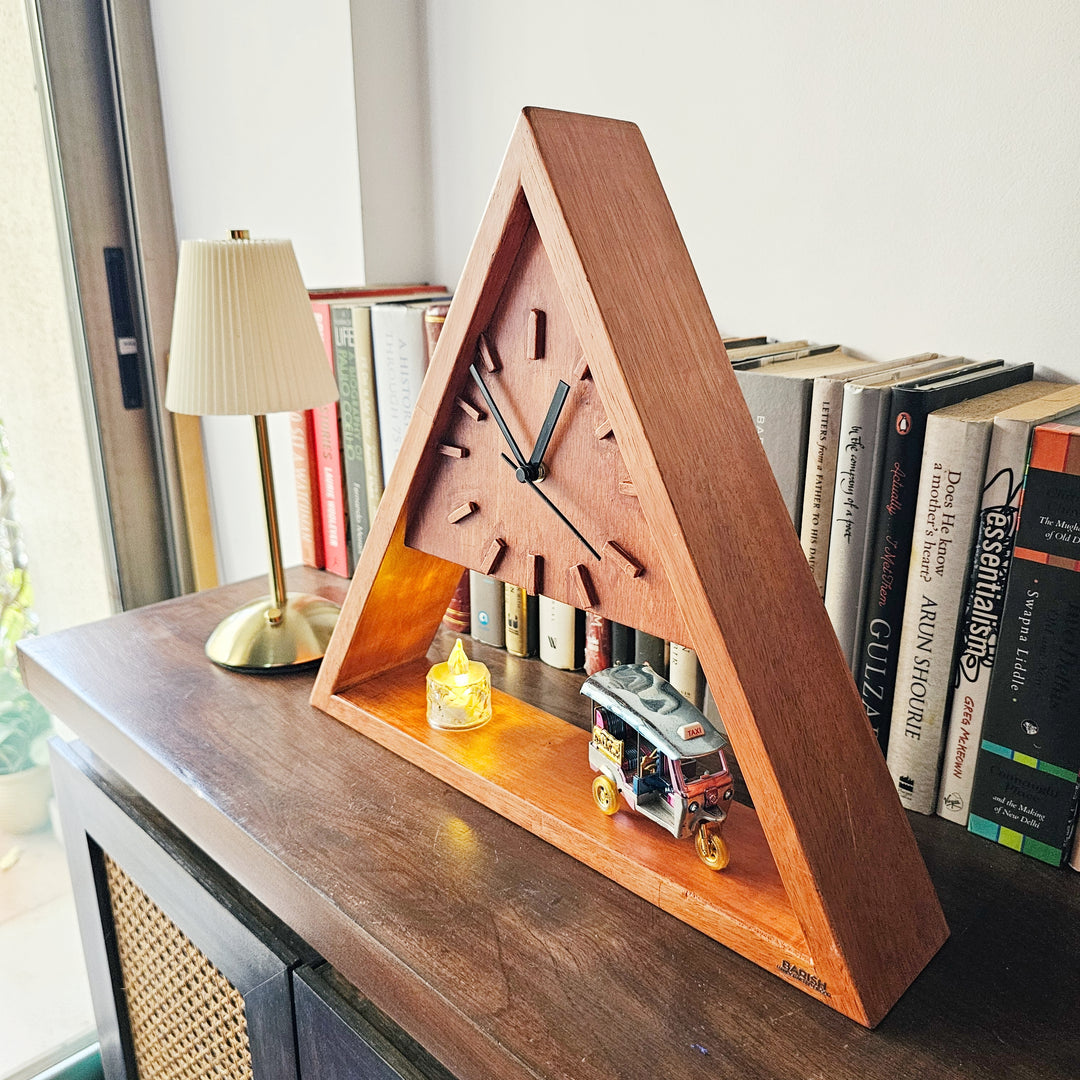 Wall Clock Triangle Stock