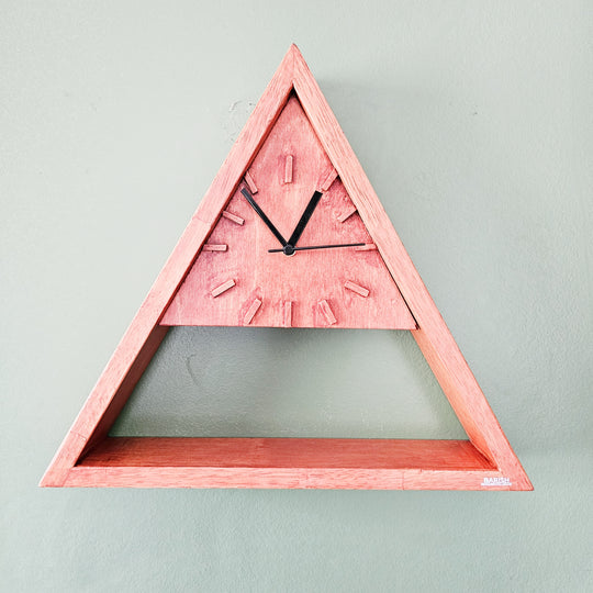 Wall Clock Triangle Stock