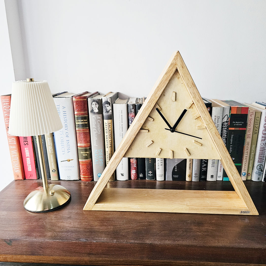 Wall Clock Triangle Stock