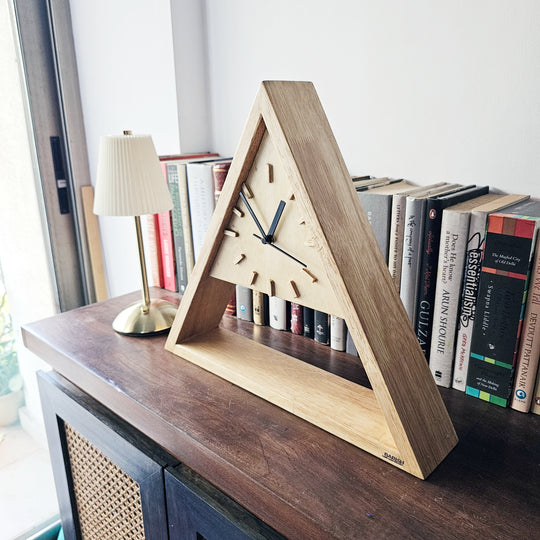 Wall Clock Triangle Stock