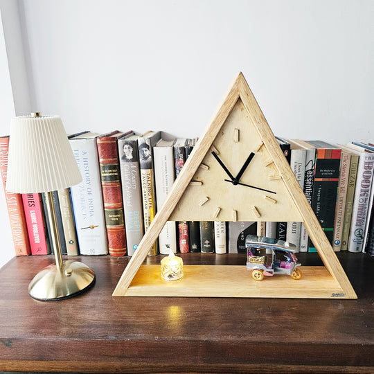 Wall Clock Triangle Stock