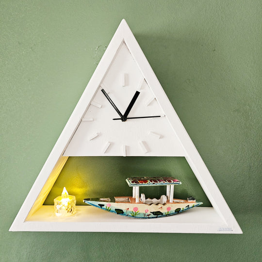 Wall Clock Triangle Stock