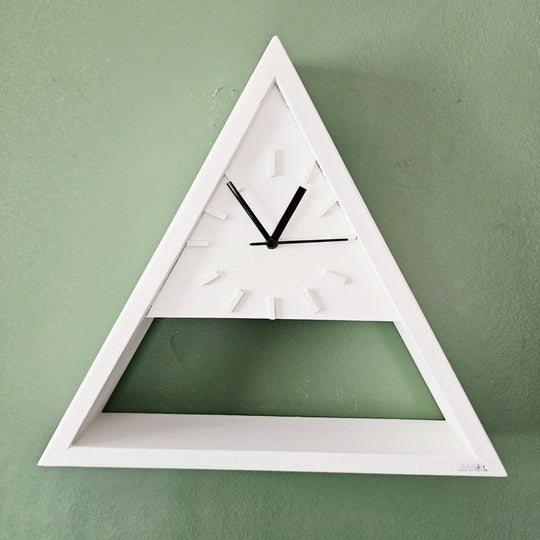 Wall Clock Triangle Stock