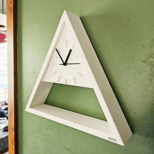 Wall Clock Triangle Stock