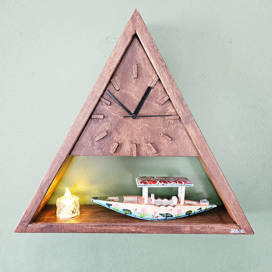 Wall Clock Triangle Stock