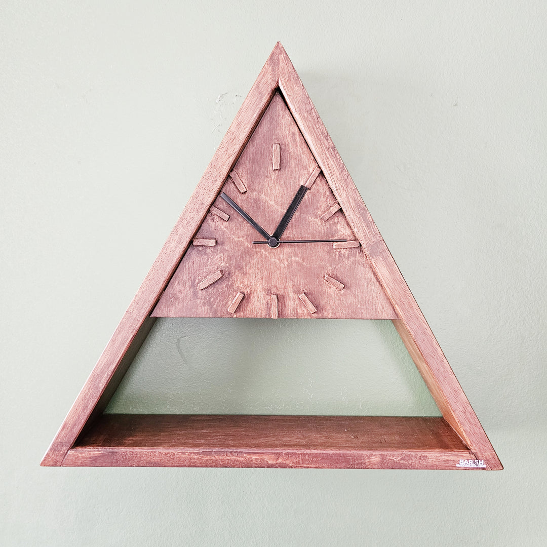 Wall Clock Triangle Stock