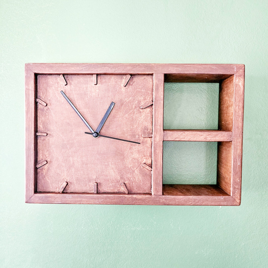 Wall Clock Rectangular Stock