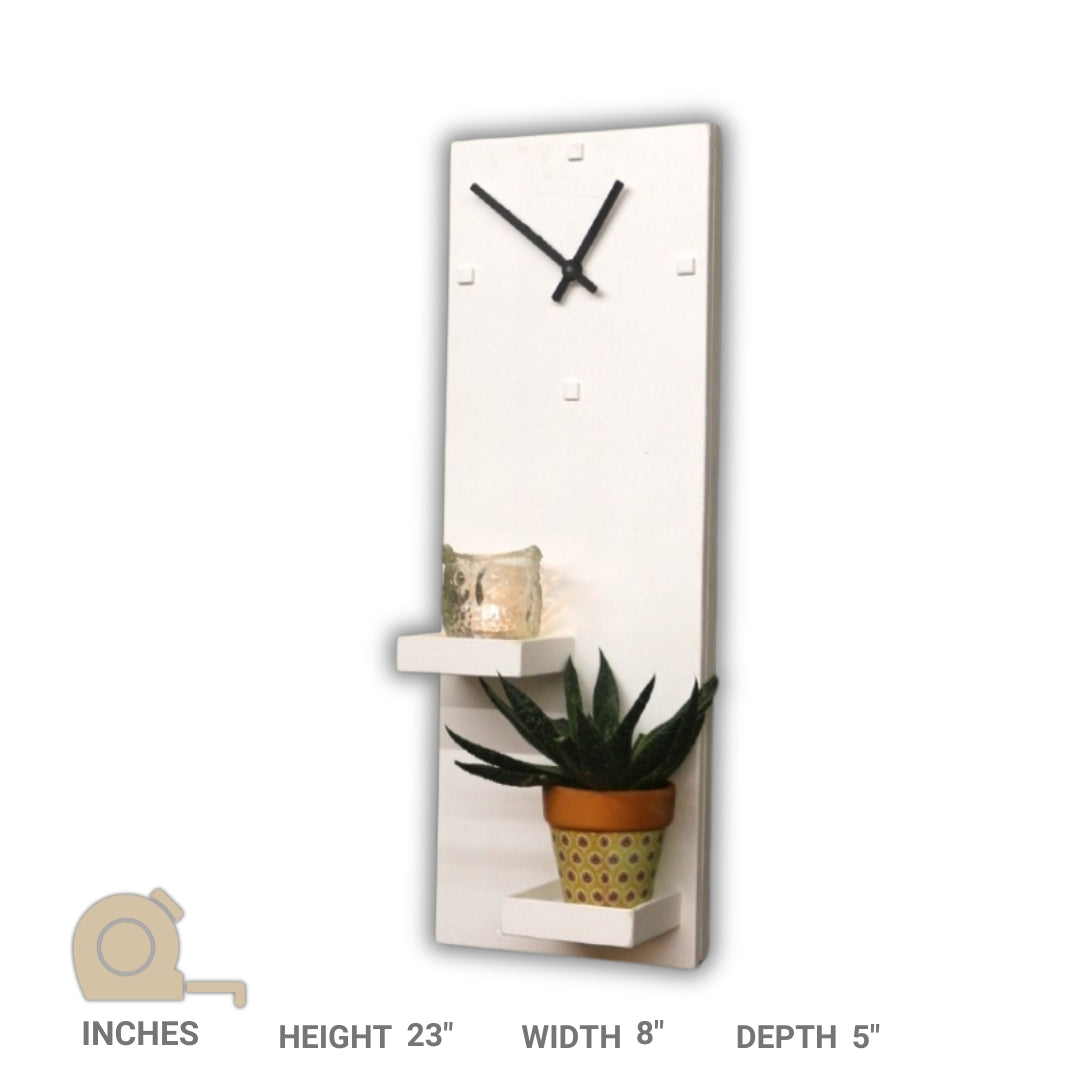 Wall Clock With Planter Space