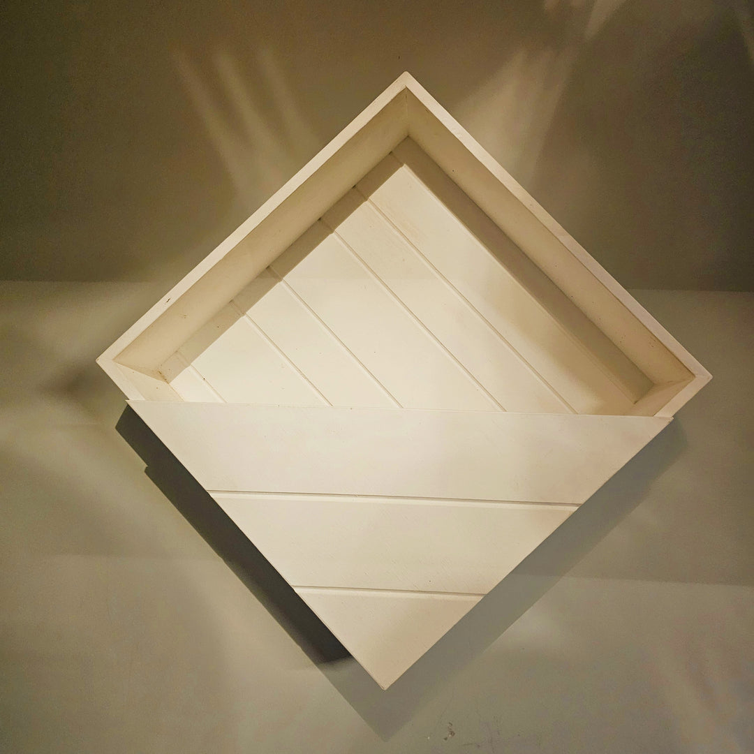 Wall Mounted Planter Stand -  Square  Box with 3 Plant Holder - Perfect for Indoor and Outdoor Space