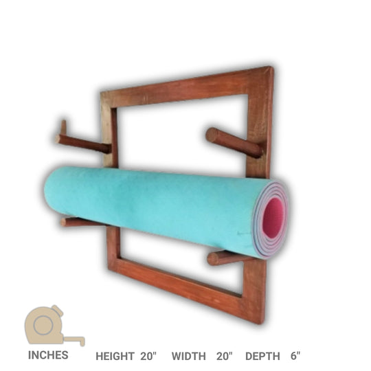 Wall-Mounted Yoga Mat Holder – Space-Saving and Stylish Organizer for Yoga Mats and Fitness Equipment Stock