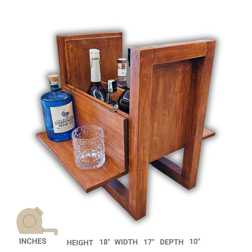 Side Table with Mini Bar