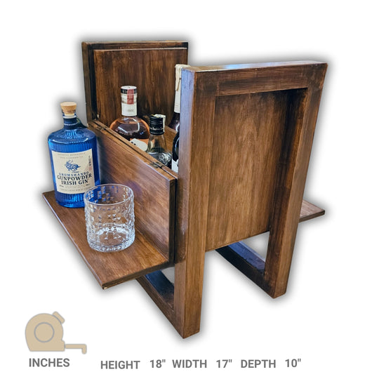 Side Table with Mini Bar