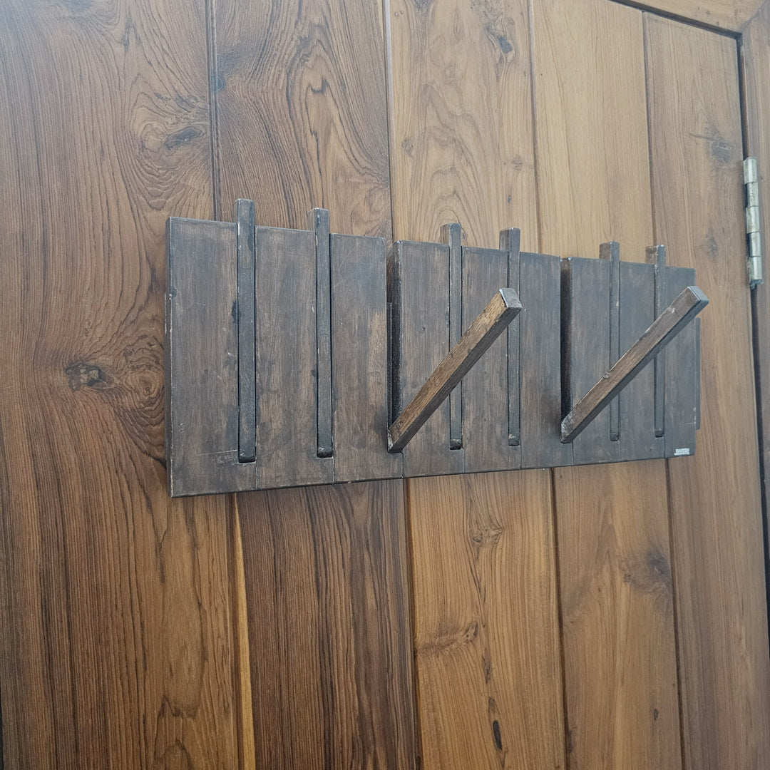 Wall Mounted Coat Rack - Wooden Rack  for Bedroom & Living Room- Large and Versatile (Stock)