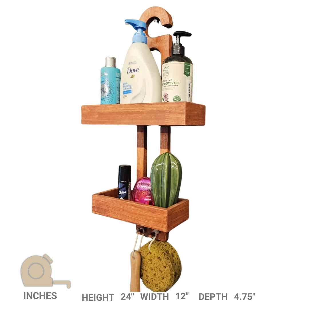 Shower Organizer - Hanging Rack For Bathroom Accessories - 2 Small basket Organizer