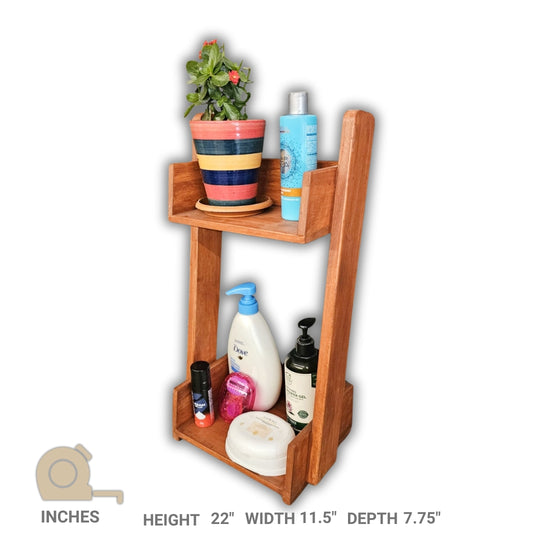 Table Top Bathroom Organizer - For Bathroom Accessories - 2 Shelf Rack