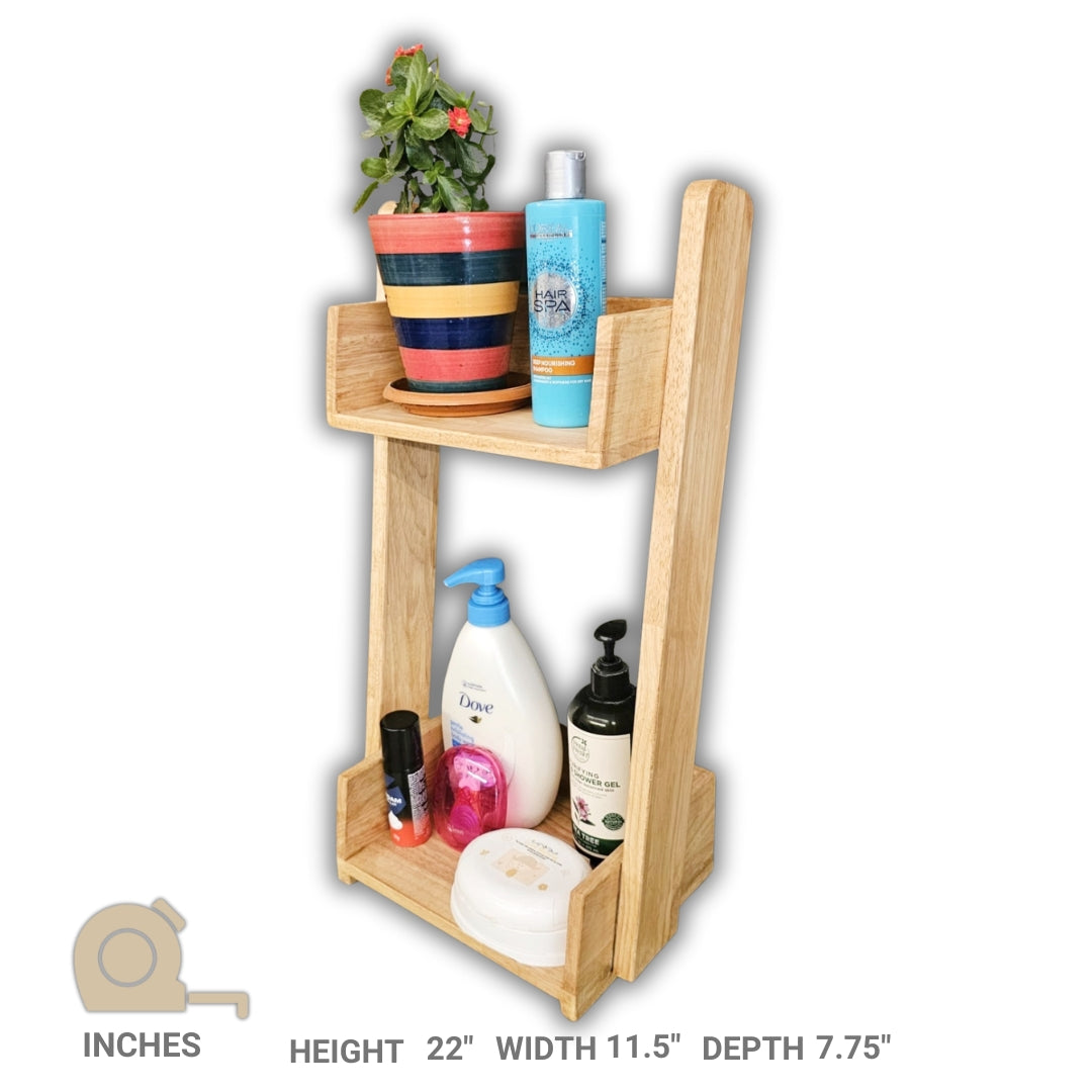 Table Top Bathroom Organizer - For Bathroom Accessories - 2 Shelf Rack (Stock)