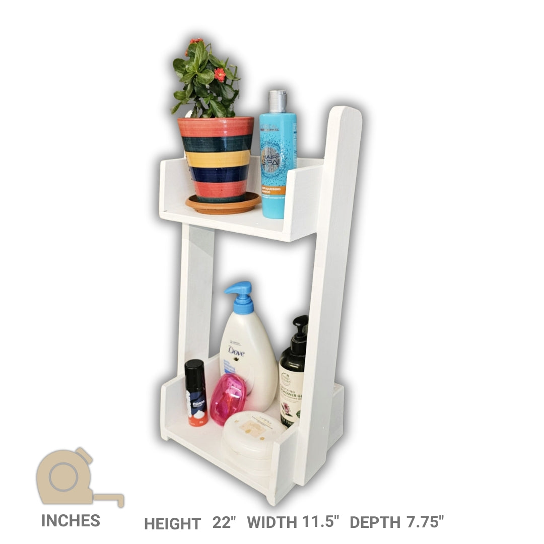 Table Top Bathroom Organizer - For Bathroom Accessories - 2 Shelf Rack (Stock)