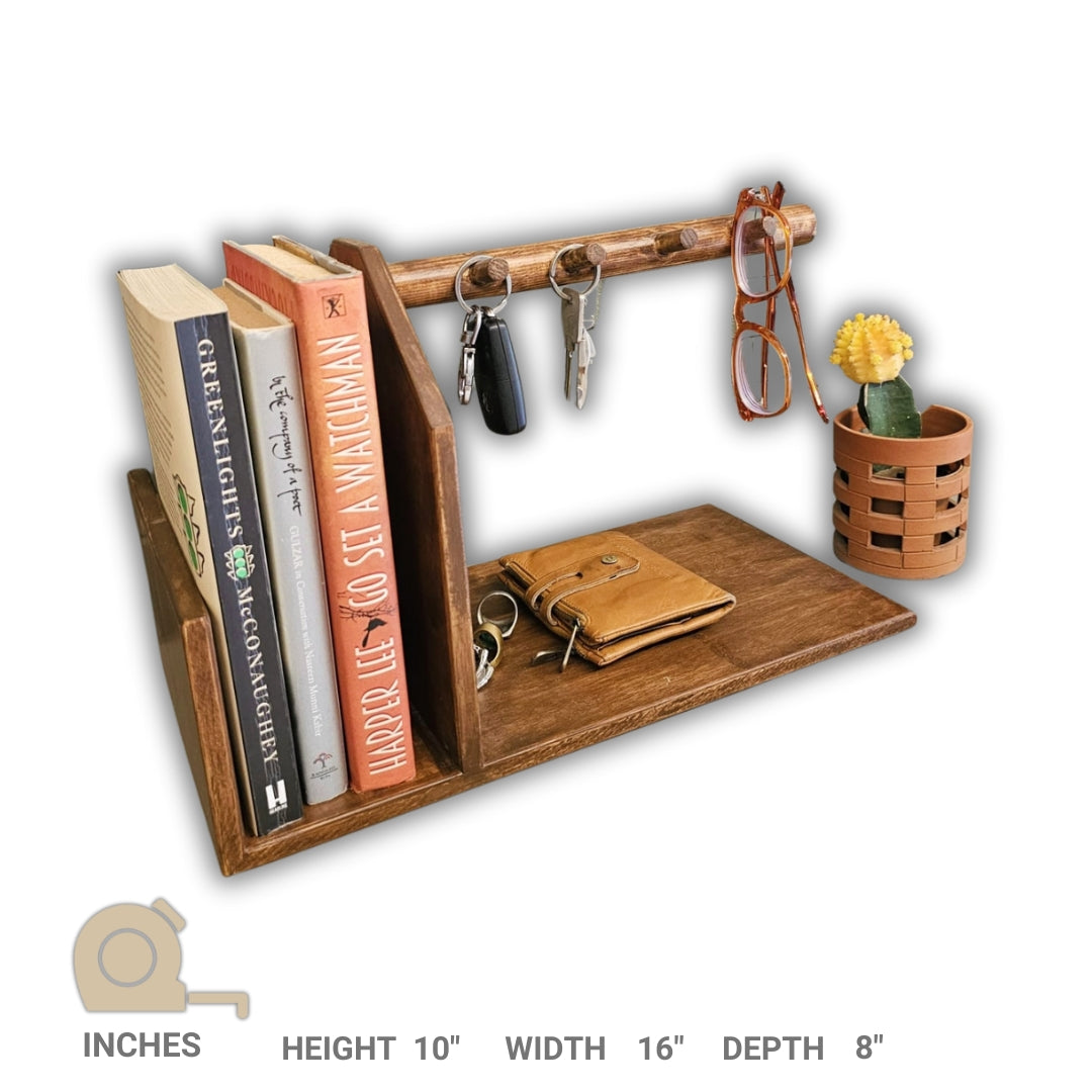 Bedside Tray-Key, Book Holder