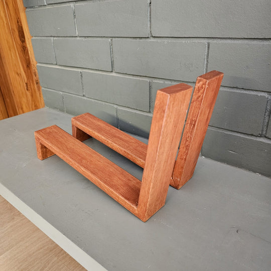 Wooden tabletop Book Shelves - Handcrafted with Rubberwood - Home Decor Piece - Small Book Stand