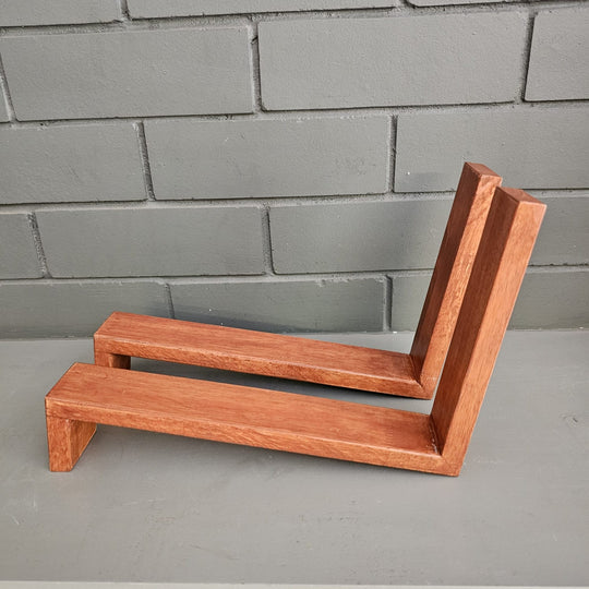 Wooden tabletop Book Shelves - Handcrafted with Rubberwood - Home Decor Piece - Small Book Stand