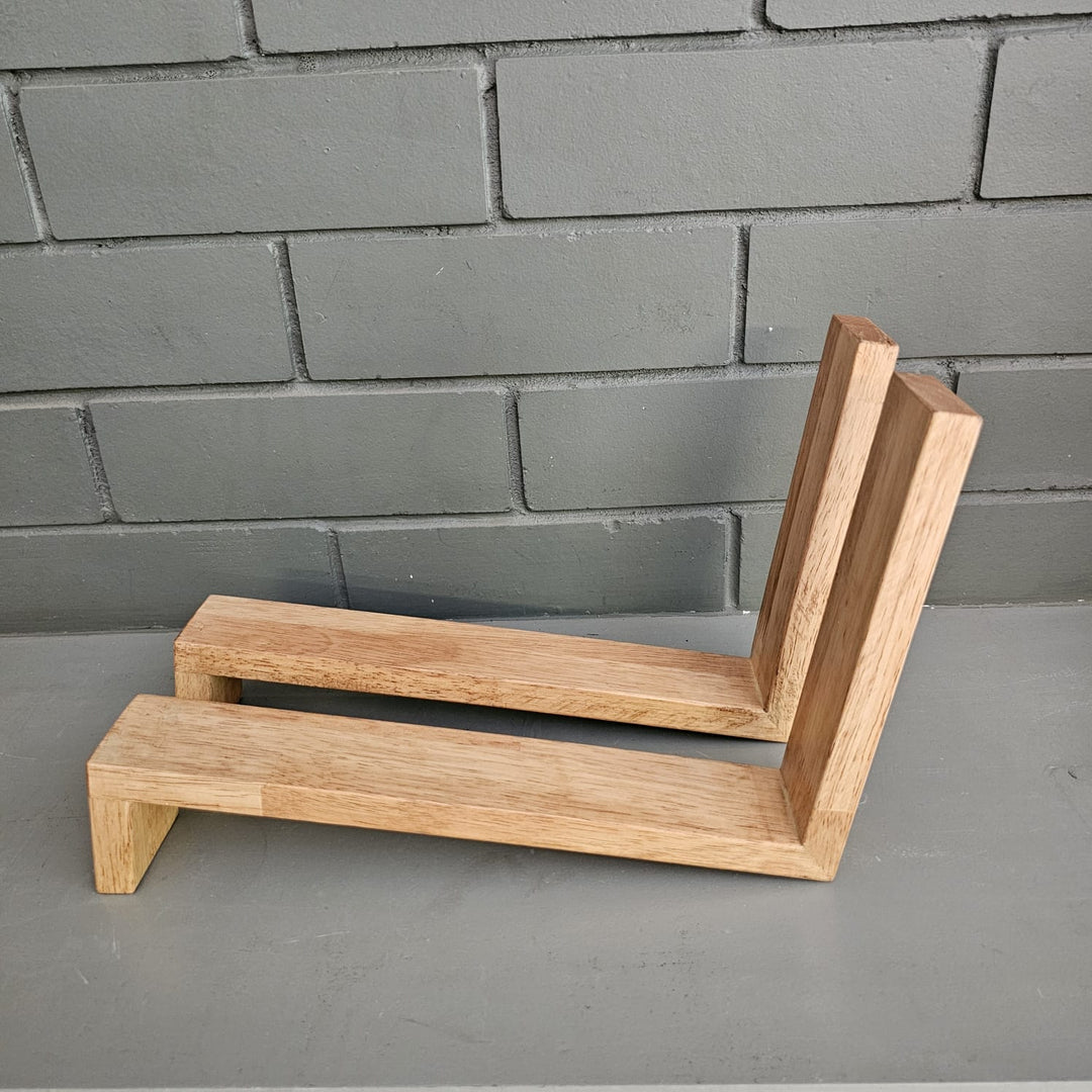 Wooden tabletop Book Shelves - Handcrafted with Rubberwood - Home Decor Piece - Small Book Stand