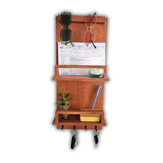 <img src="wall-key-holder.jpg" alt="A sleek and functional wall key holder with multiple hooks to organize
