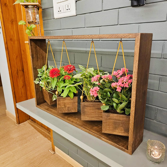 <img src="planter-basket-copy.jpg" alt="Tabletop planter with four hanging baskets for plants, designed to add greenery and style to your space.">
