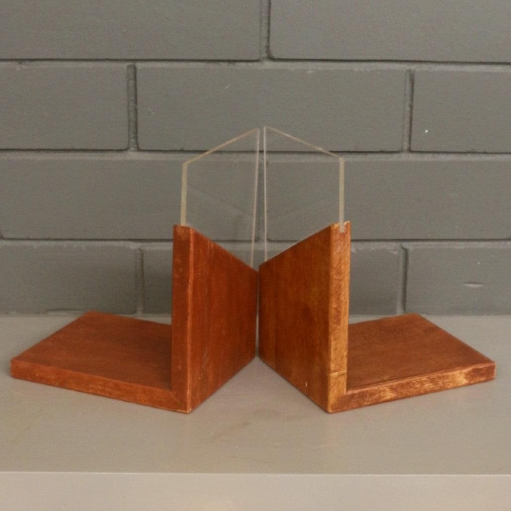 Barish Book Ends (Part Wood) Best Home Decor Handcrafted