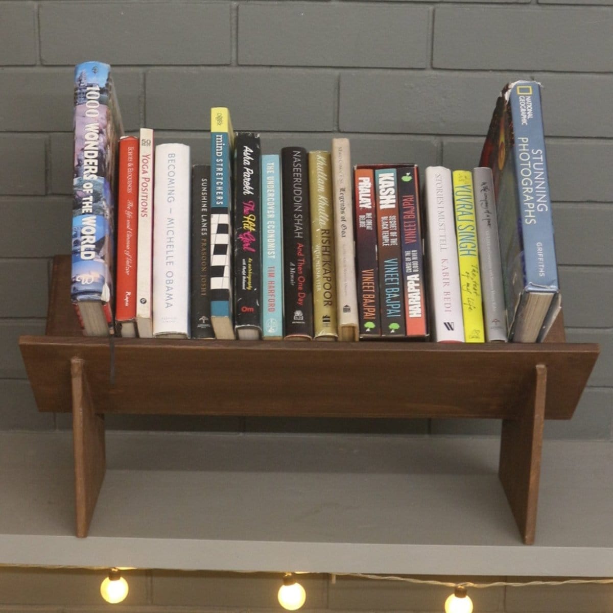 Barish Book Rack (Table Top) For Larger Books Best Home Decor Handcrafted