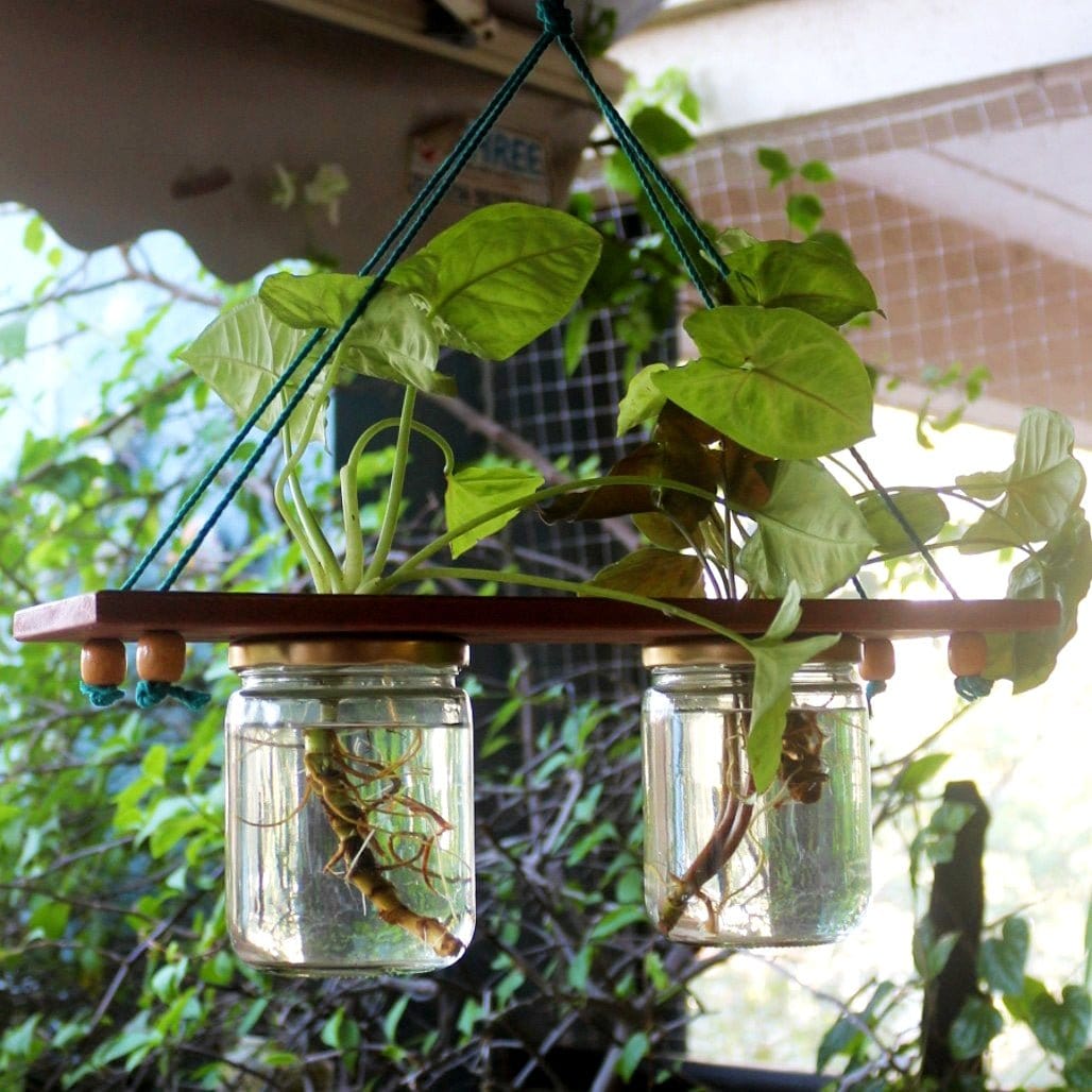 Barish Hanging Planter (Set of 2 Mason Jar) Best Home Decor Handcrafted