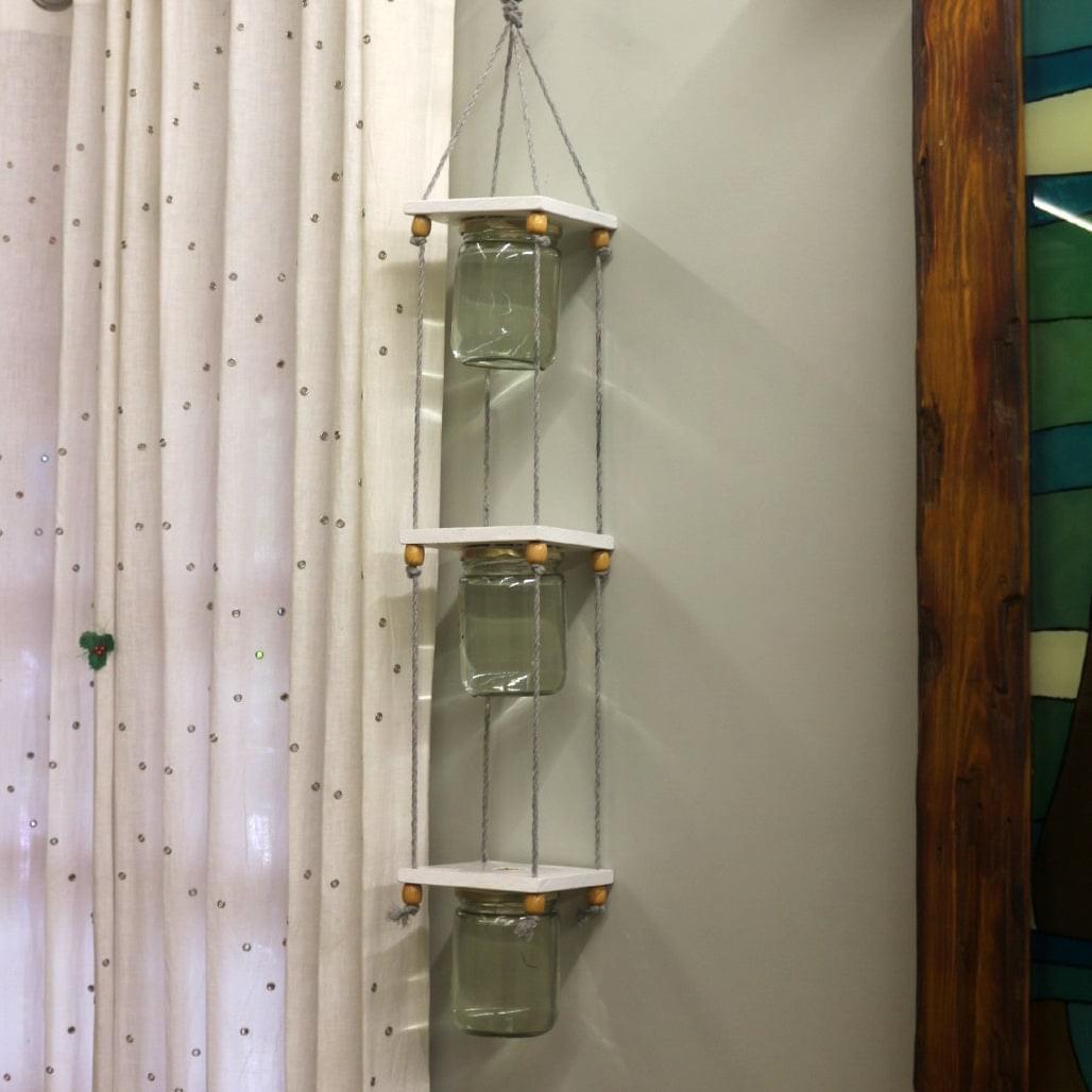 Barish Hanging Planter (Set of 3 Mason Jar) Best Home Decor Handcrafted
