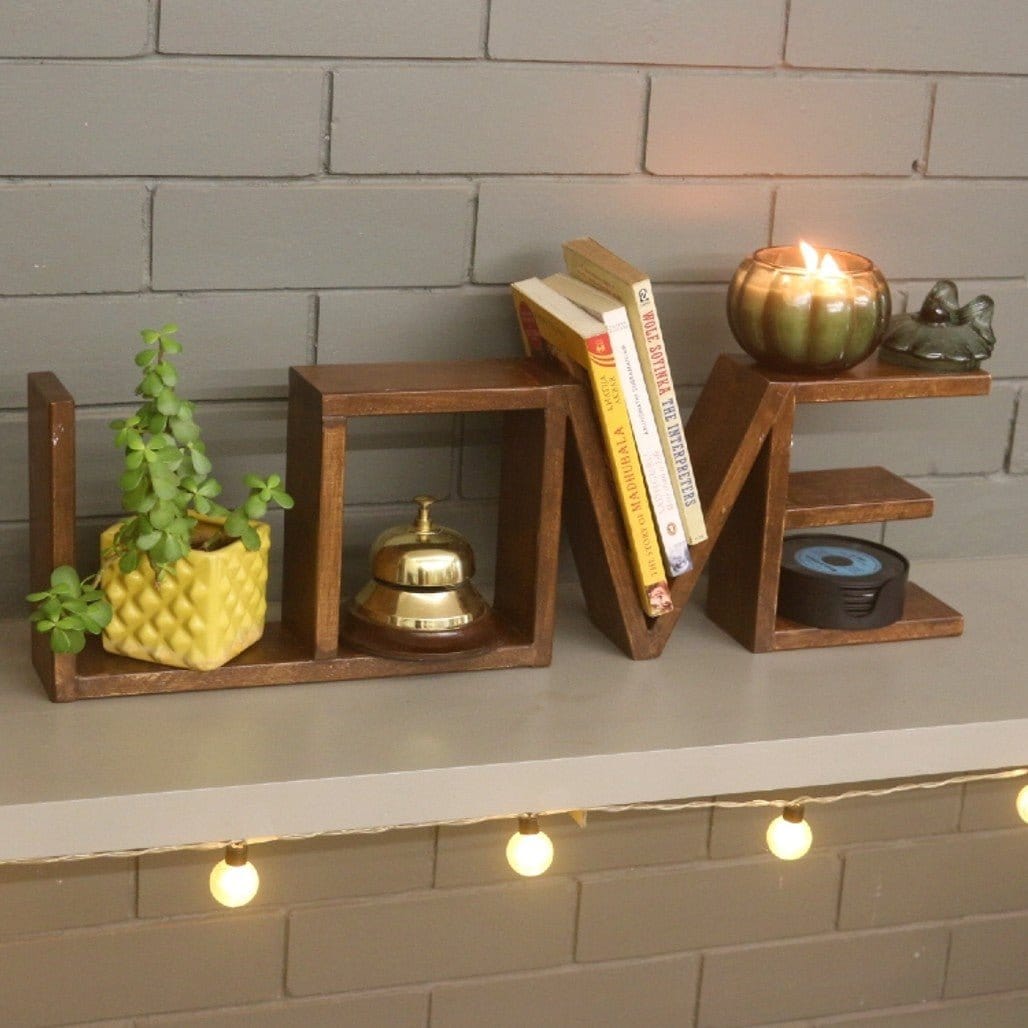 Barish Love (Table Shelf) Best Home Decor Handcrafted