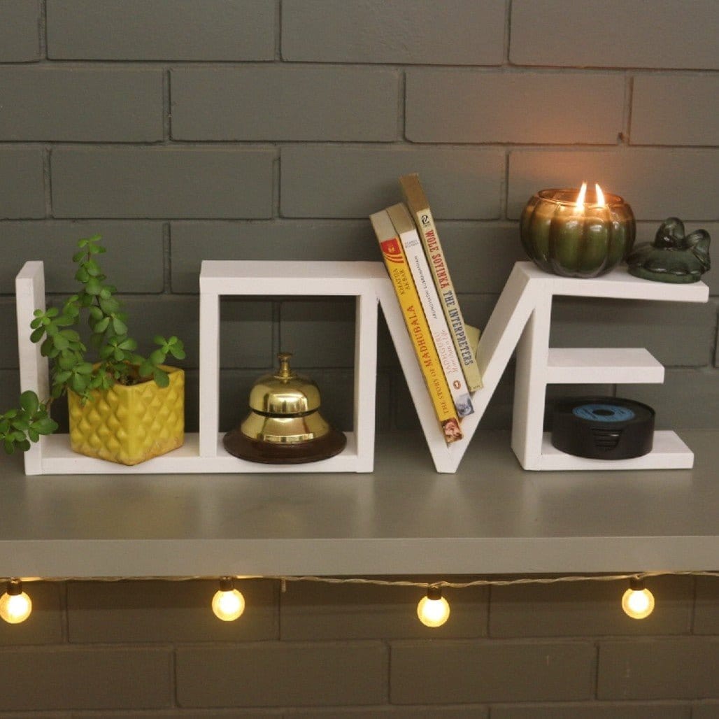 Barish Love (Table Shelf) Best Home Decor Handcrafted