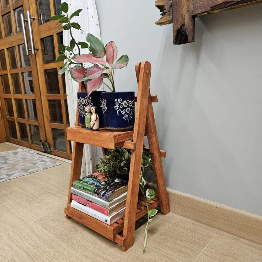 <img src="multi-purpose-stand.jpg" alt="Handcrafted small wooden multi-purpose floor-standing stand, dust-proof and spacious, designed for various uses and storage needs.">