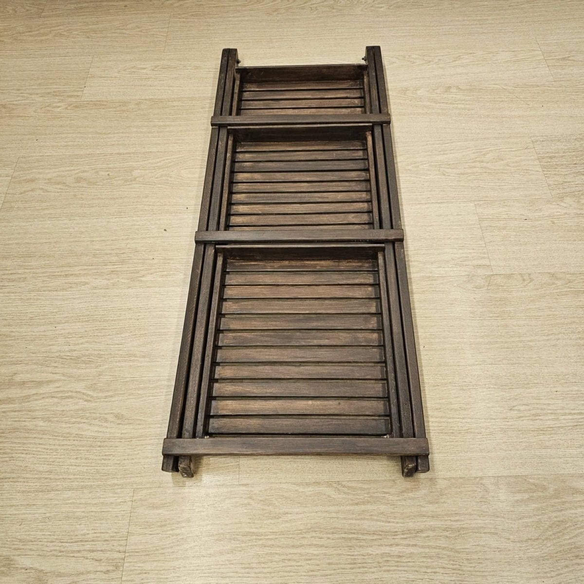 Barish Multi-purpose Floor Standing Stands (Set of 3) Walnut BH0150 Best Home Decor Handcrafted